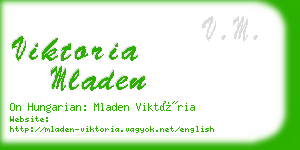 viktoria mladen business card